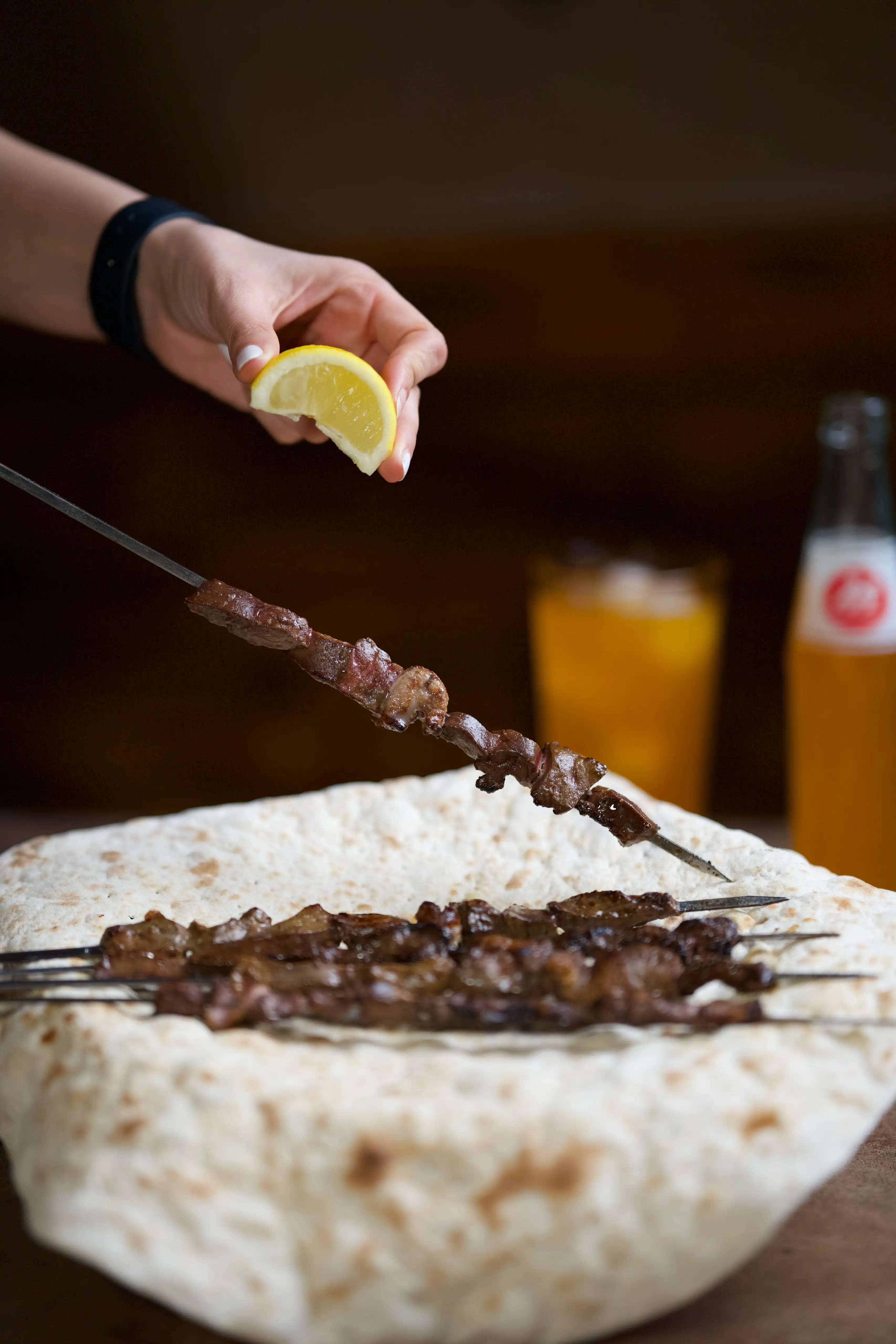 Grilled lamb heart and Liver sam's master grill